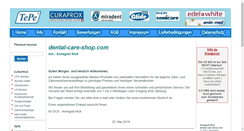 Desktop Screenshot of dental-care-shop.com